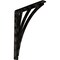 Ekena Millwork Nevio Wrought Iron Bracket, (Single center brace), Antiqued Pale Gold 1 1/2"W x 12"D x 15"H BKTM01X12X15SNEAPG - alternate 1